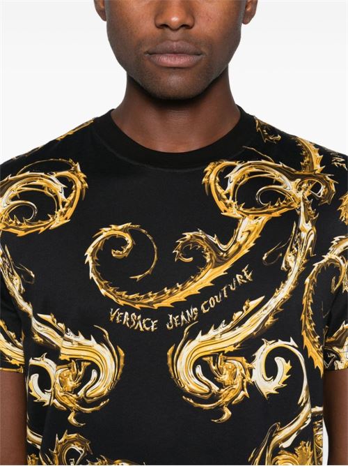 T-shirt uomo maniche corte Versace jeans Couture | 77GAH6S0JS388G89